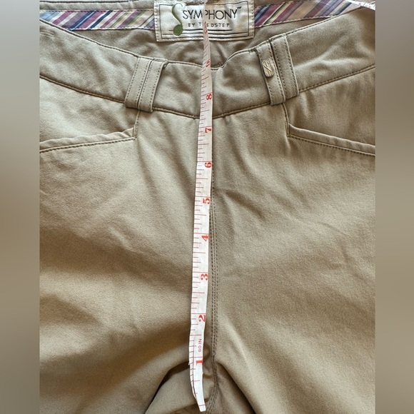 Symphony by Tredstep Rosa Side Zip Beige Khaki Breeches Riding Pants Size 26 R - Picture 7 of 15
